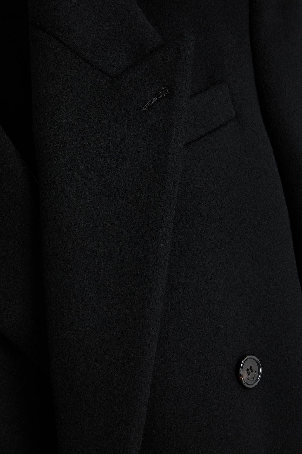 SAINT LAURENT معطف من اللبّاد المصنوع من الصوف وبصفين من الأزرار
