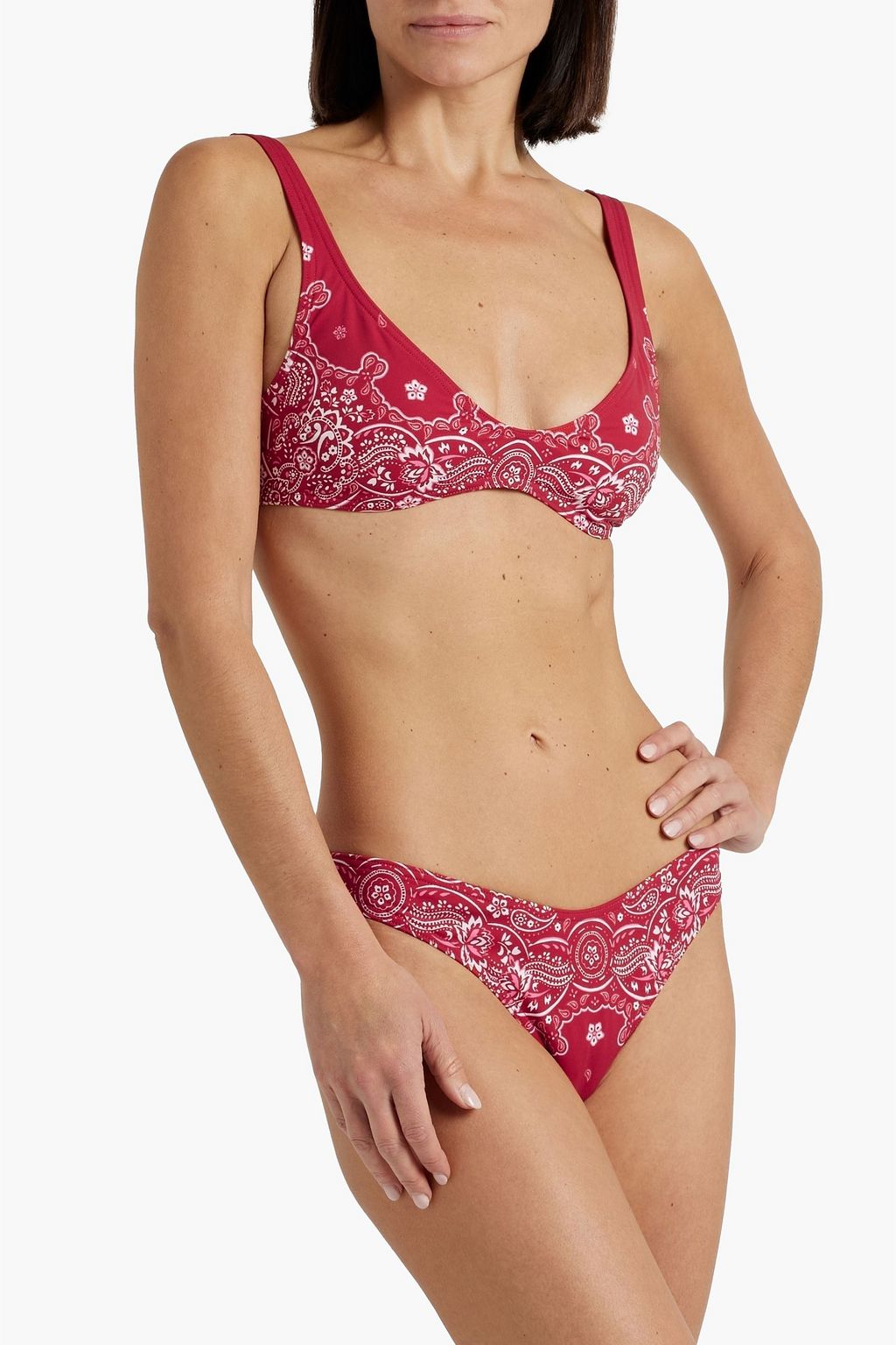 ZIMMERMANN Paisley-print bikini top