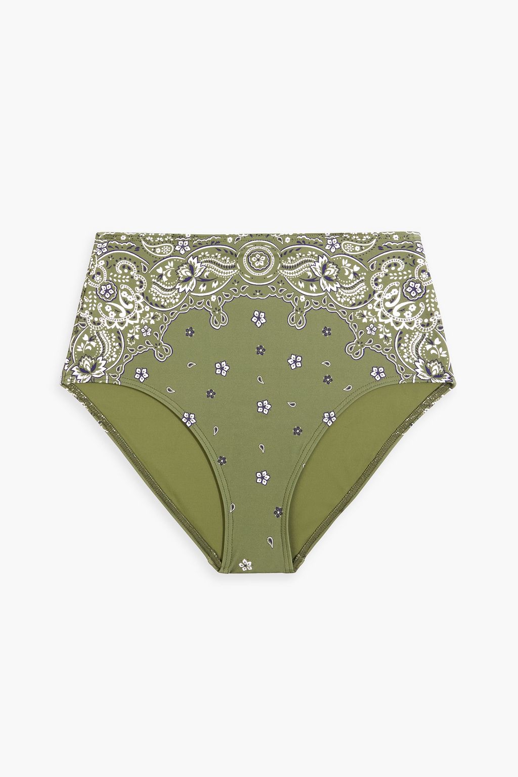 ZIMMERMANN Paisley-print high-rise bikini briefs