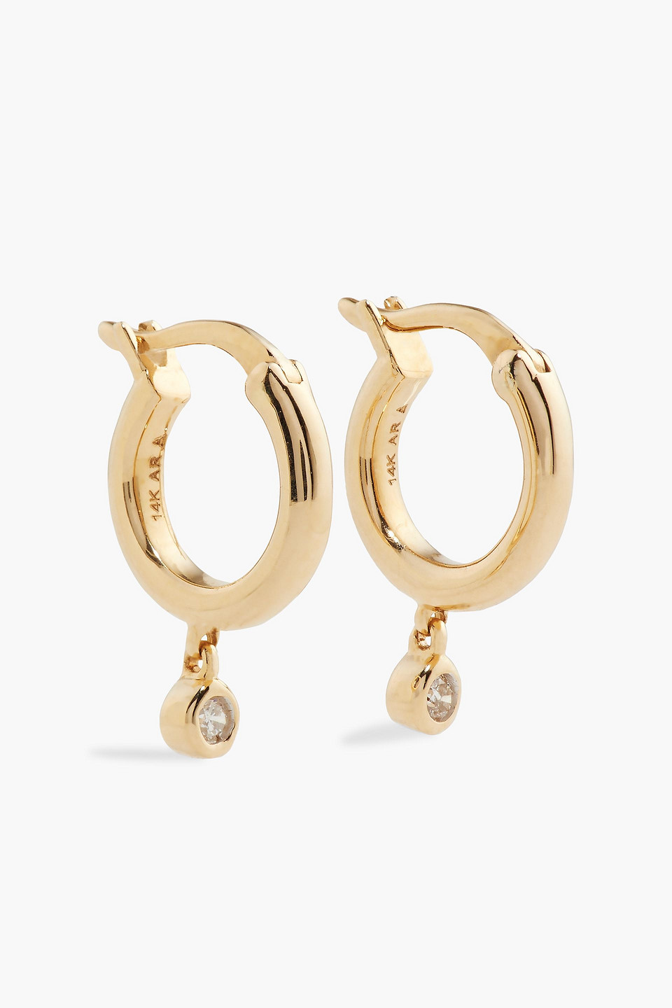 Adina Reyter 14-karat Diamond Earrings In Gold
