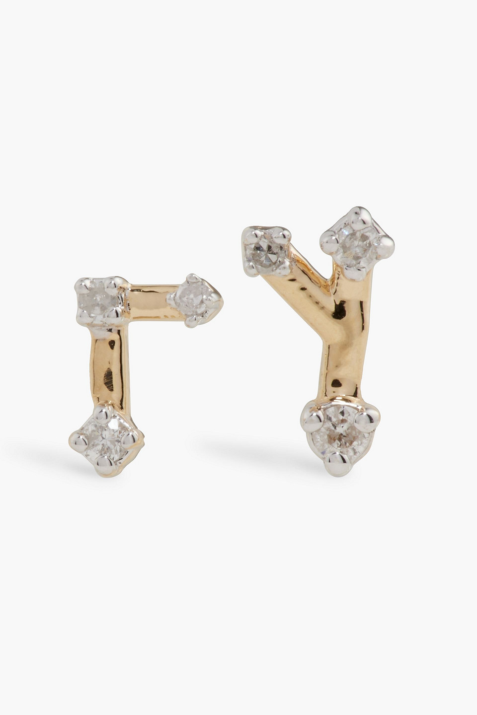 Adina Reyter 14-karat Gold Diamond Earrings