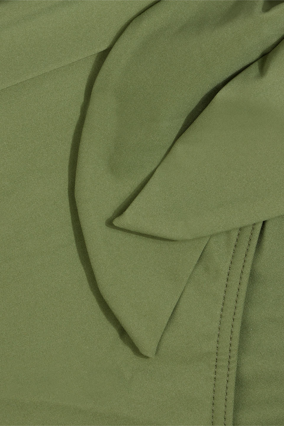 Zimmermann Separates Sculpt Tie-detailed High-rise Bikini Briefs In Army Green
