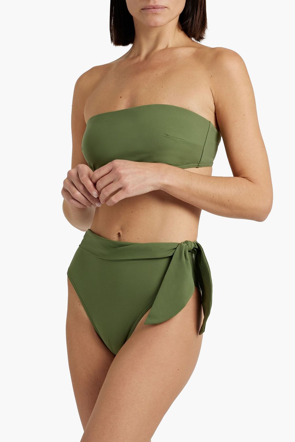 ZIMMERMANN قطعة بيكيني سفلية بخصر عالٍ وبتصميم معقود