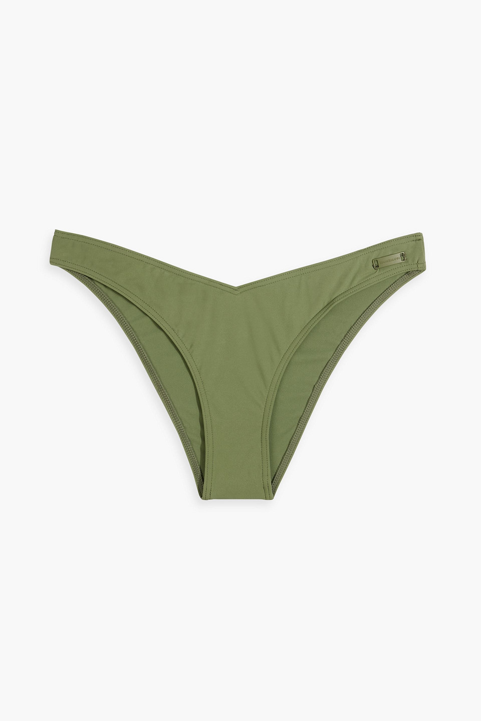 Zimmermann Separates Sculpt Low-rise Bikini Briefs In Army Green