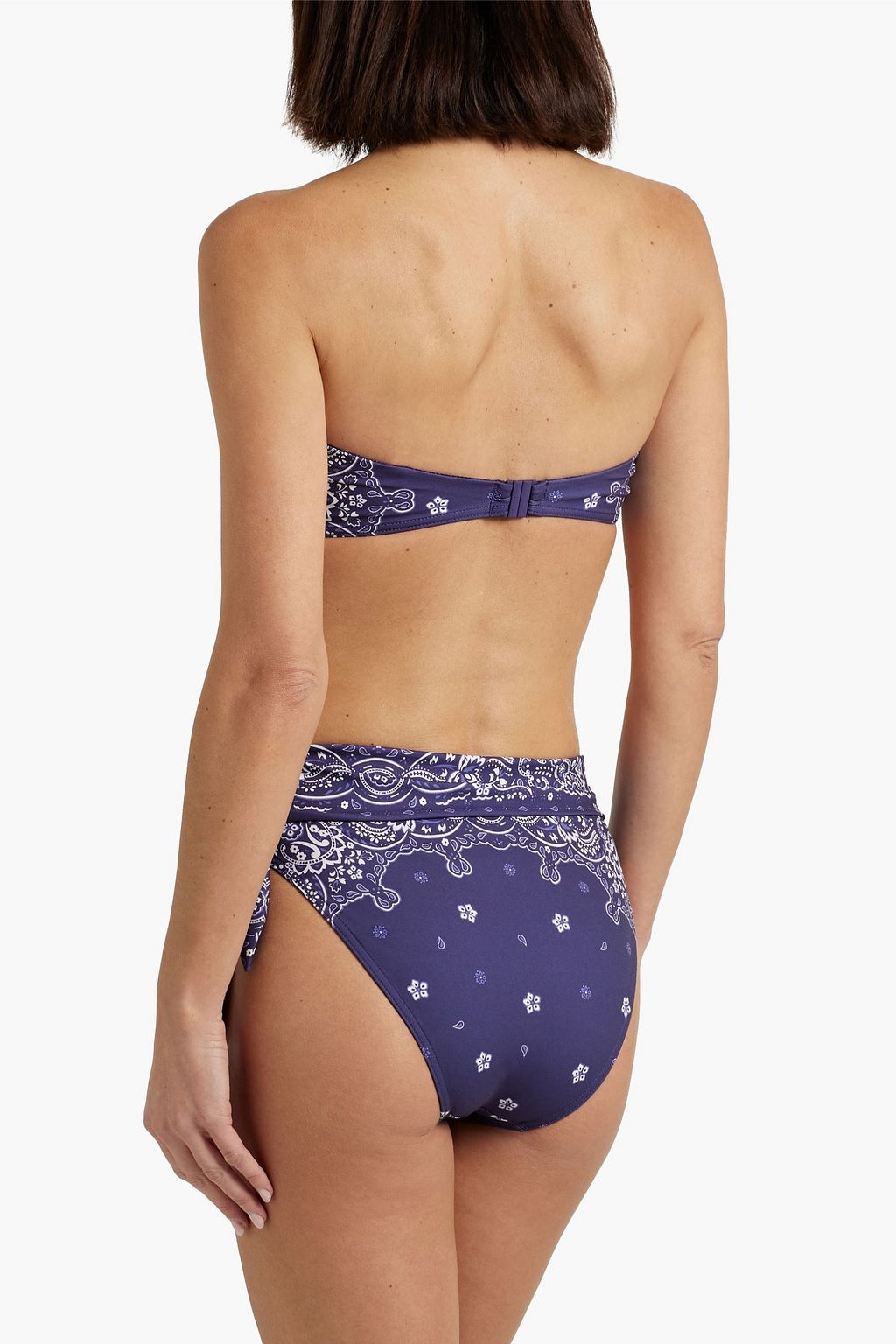 ZIMMERMANN Paisley-print high-rise bikini briefs