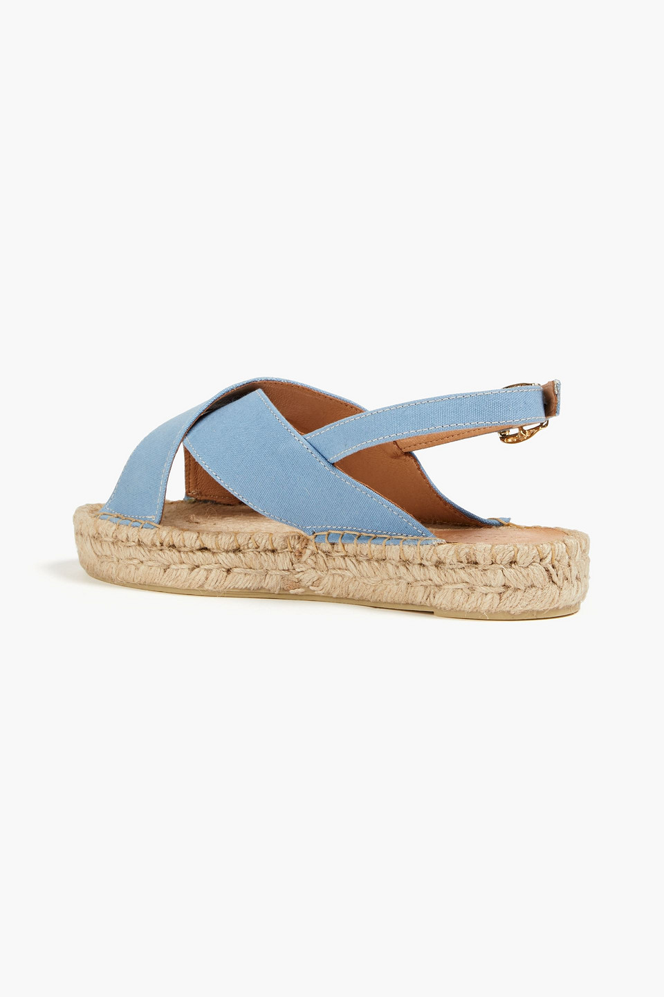 Shop Last Studio Sada Canvas Espadrille Slingback Sandals In Light Blue