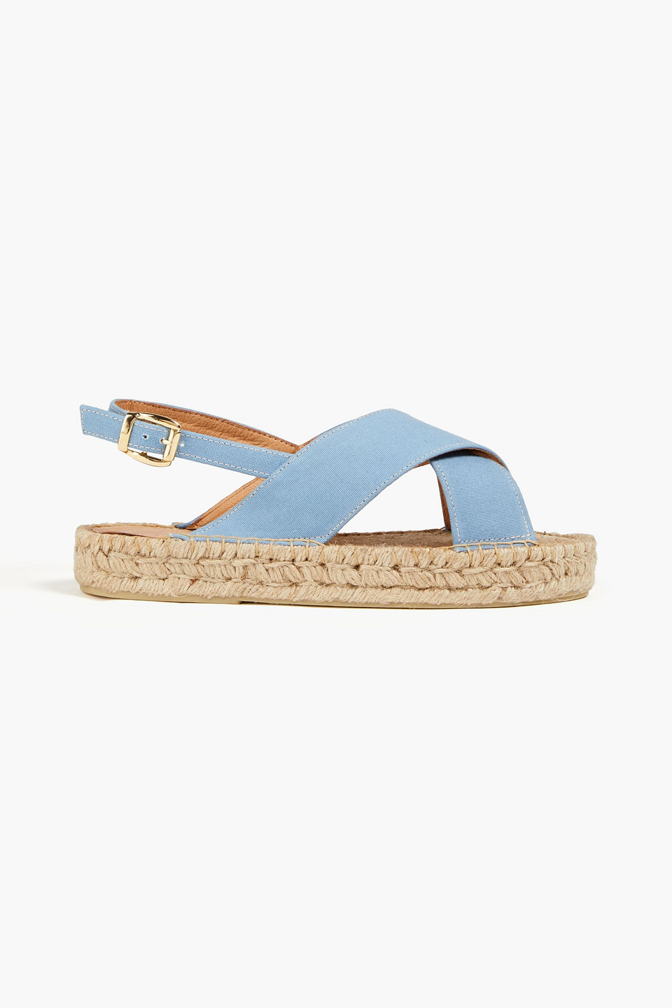 Last Studio Sada Canvas Slingback Espadrilles In Light Blue