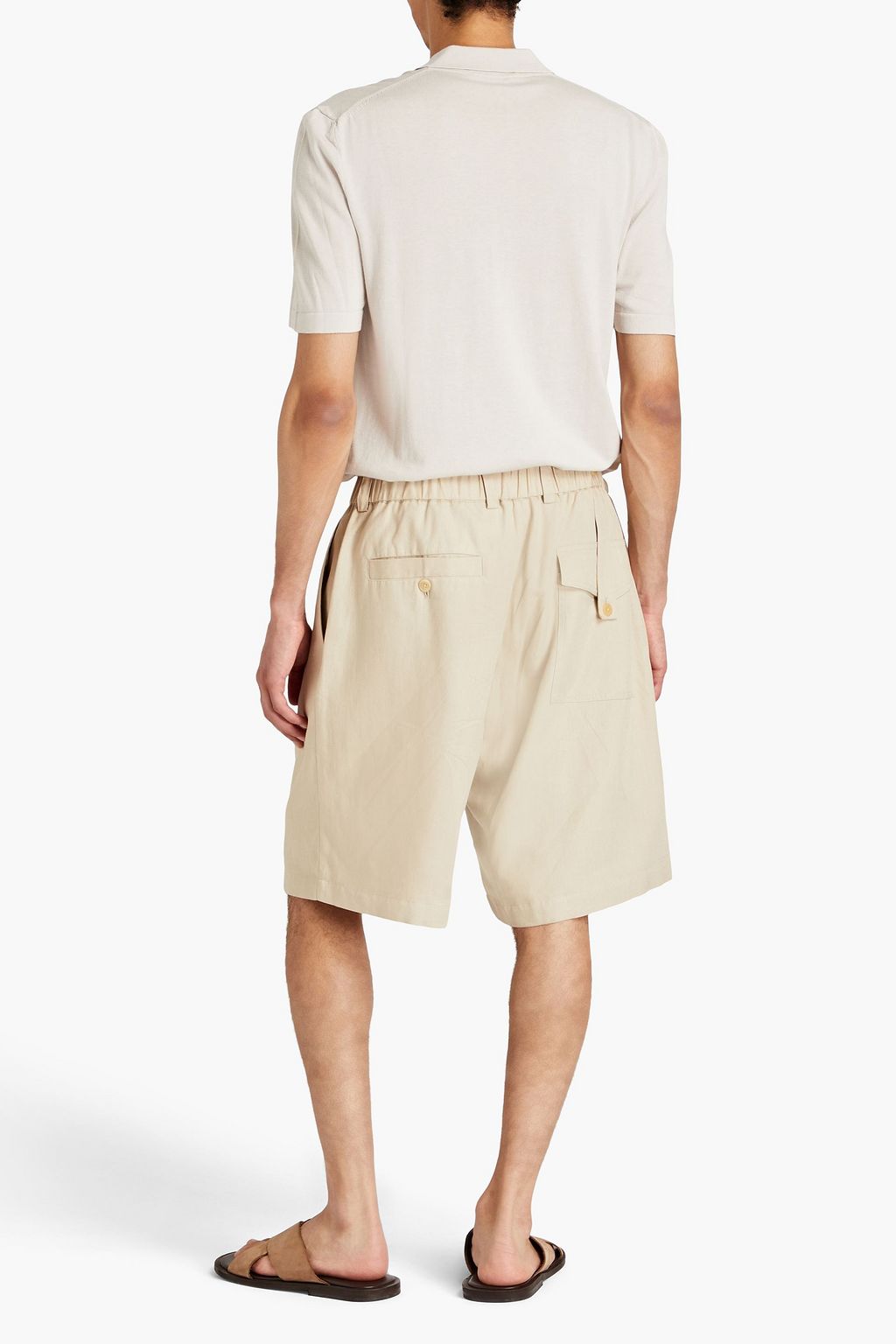 GENTRYPORTOFINO Cotton and silk-blend polo shirt