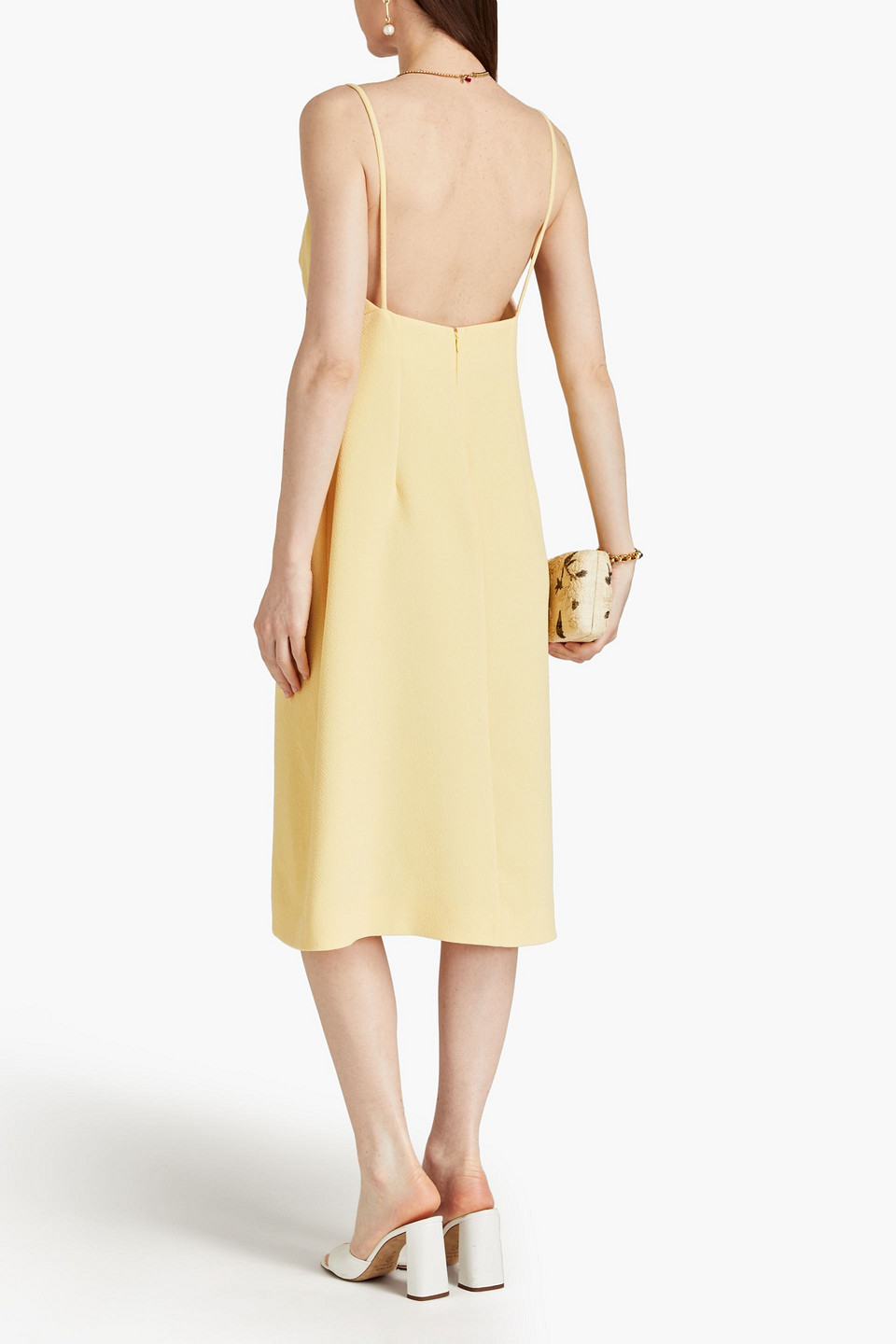 EMILIA WICKSTEAD TRIBU CREPE MIDI DRESS 3074457345637208195