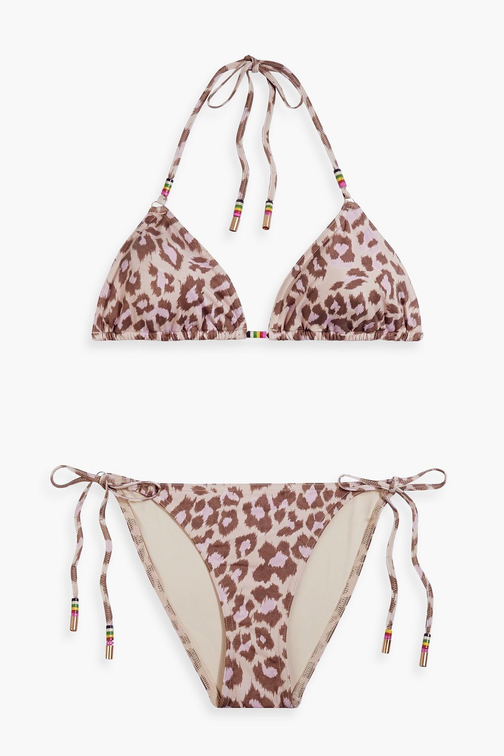 ZIMMERMANN Leopard-print triangle bikini | THE OUTNET