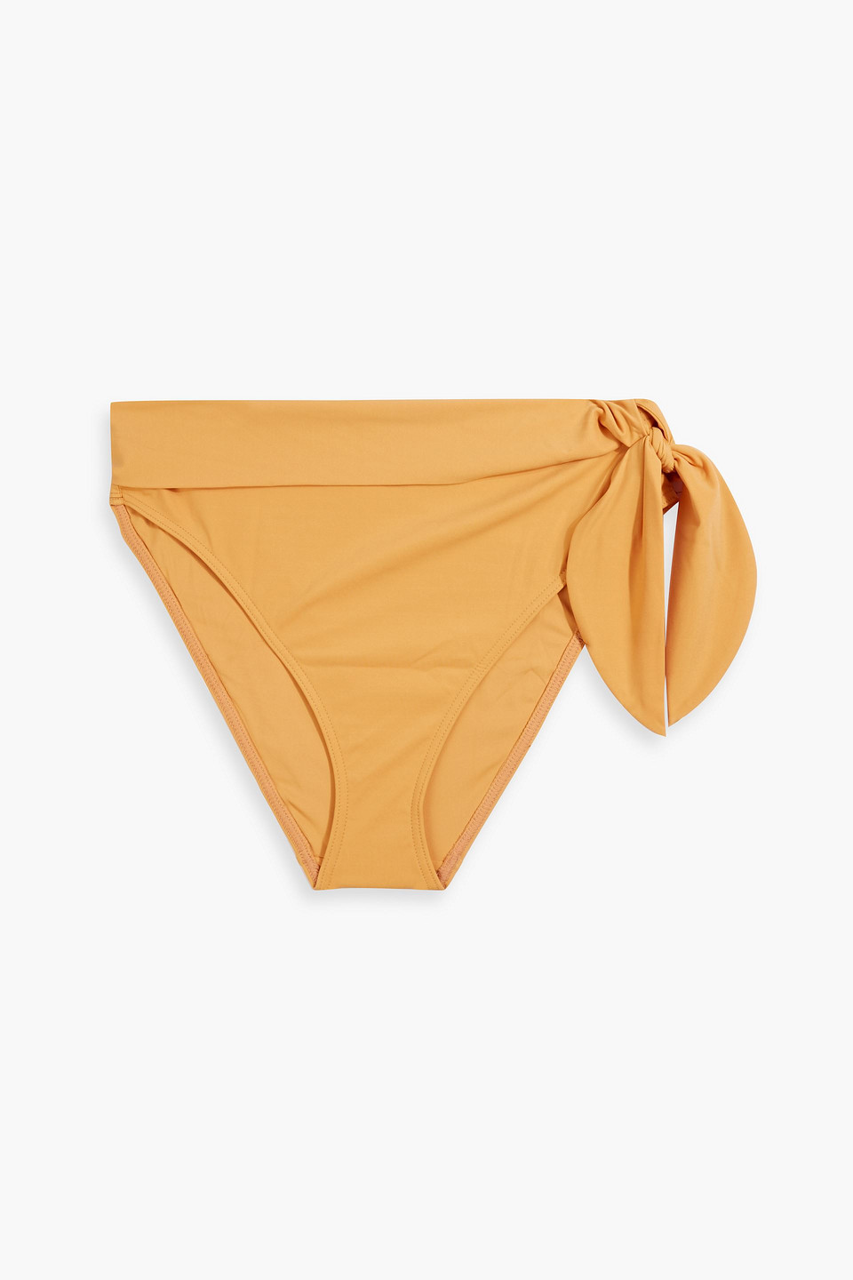 Zimmermann Separates Sculpt Knotted High-rise Bikini Briefs In Marigold