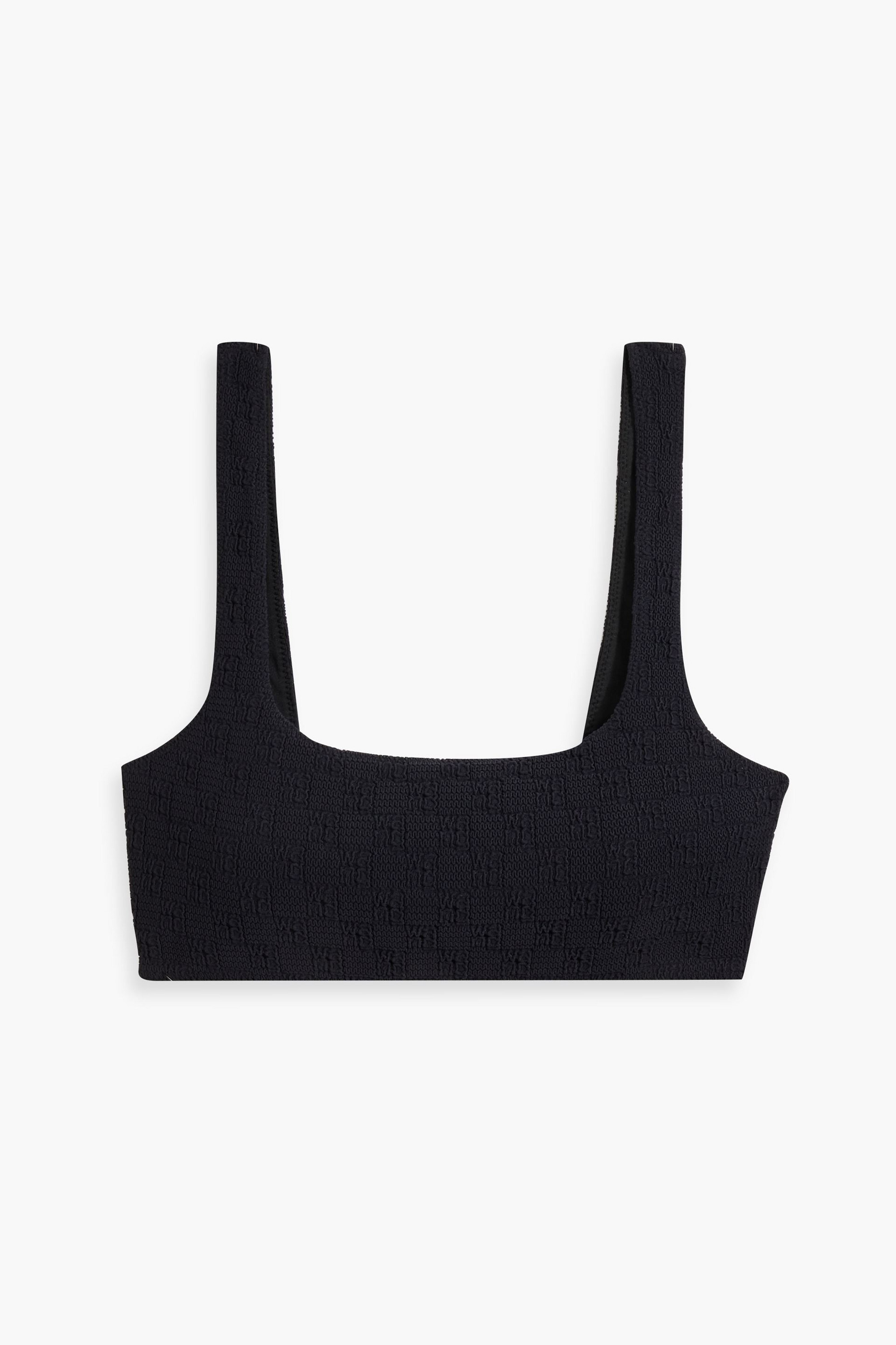 ALEXANDERWANG.T Stretch-jacquard bikini top thumbnail