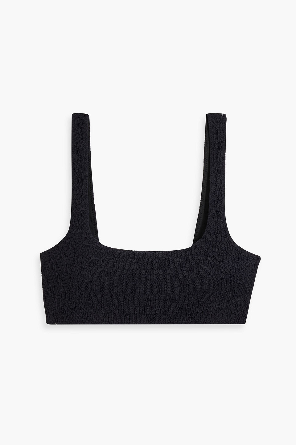 Alexander Wang T Alexanderwang.t Square Neck Bikini Top In 001 Black