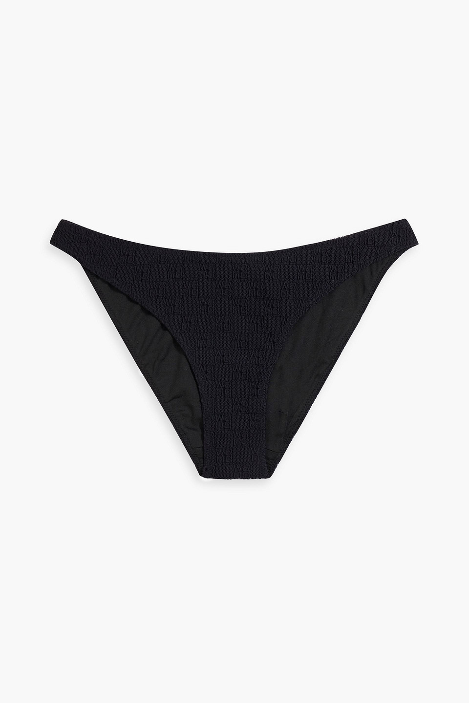 Alexander Wang T Stretch-jacquard Low-rise Bikini Briefs In Black