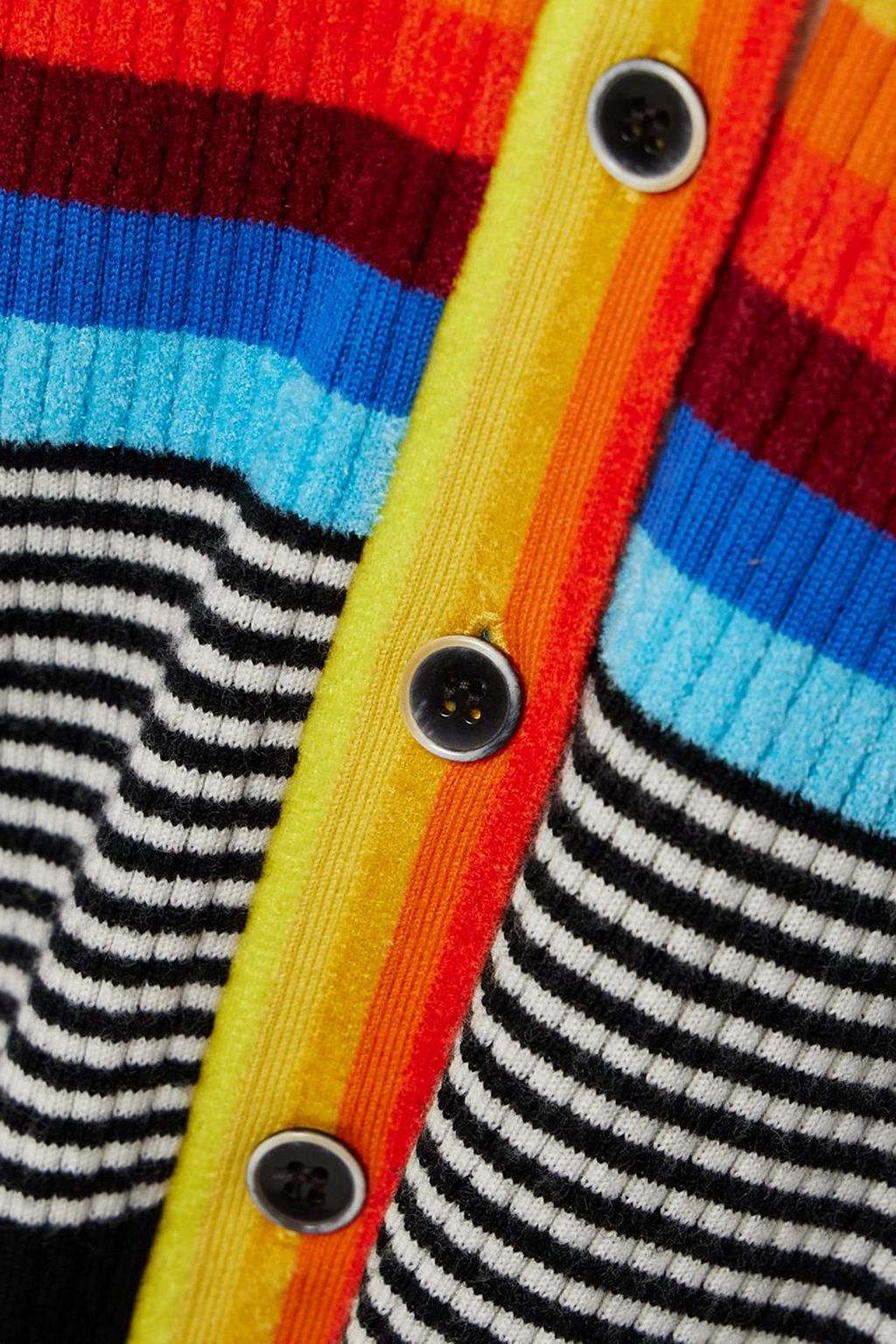 CHRISTOPHER JOHN ROGERS Striped ribbed wool-blend midi shirt dress