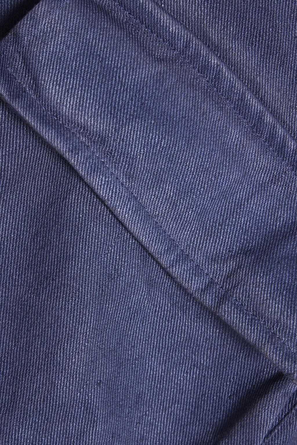 120% LINO French cotton-blend terry and linen-blend twill jacket
