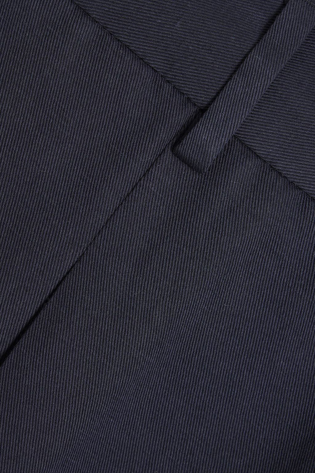120% LINO クロップド リネン&コットン混ツイル テーパードパンツ