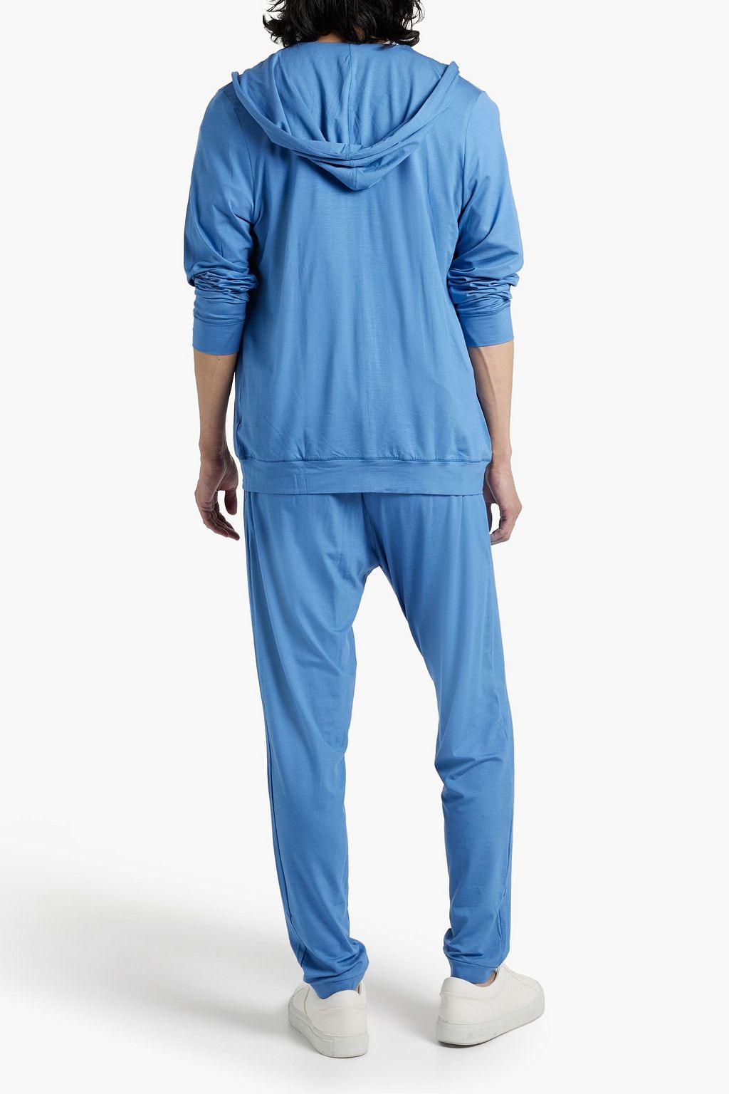 DEREK ROSE Basel stretch-modal jersey zip-up hoodie