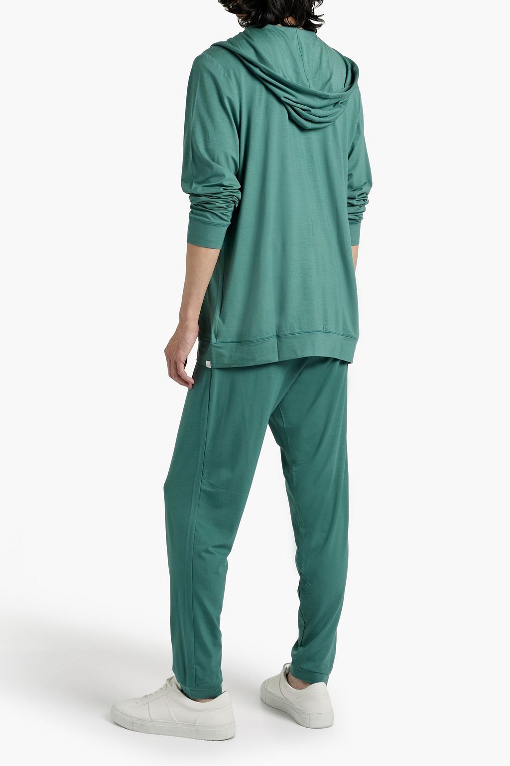 DEREK ROSE Basel stretch-modal jersey zip-up hoodie