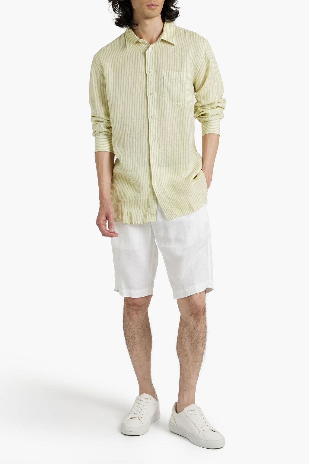 120% LINO Striped linen shirt