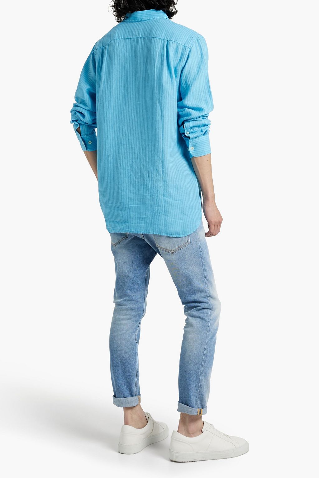 120% LINO Striped linen shirt