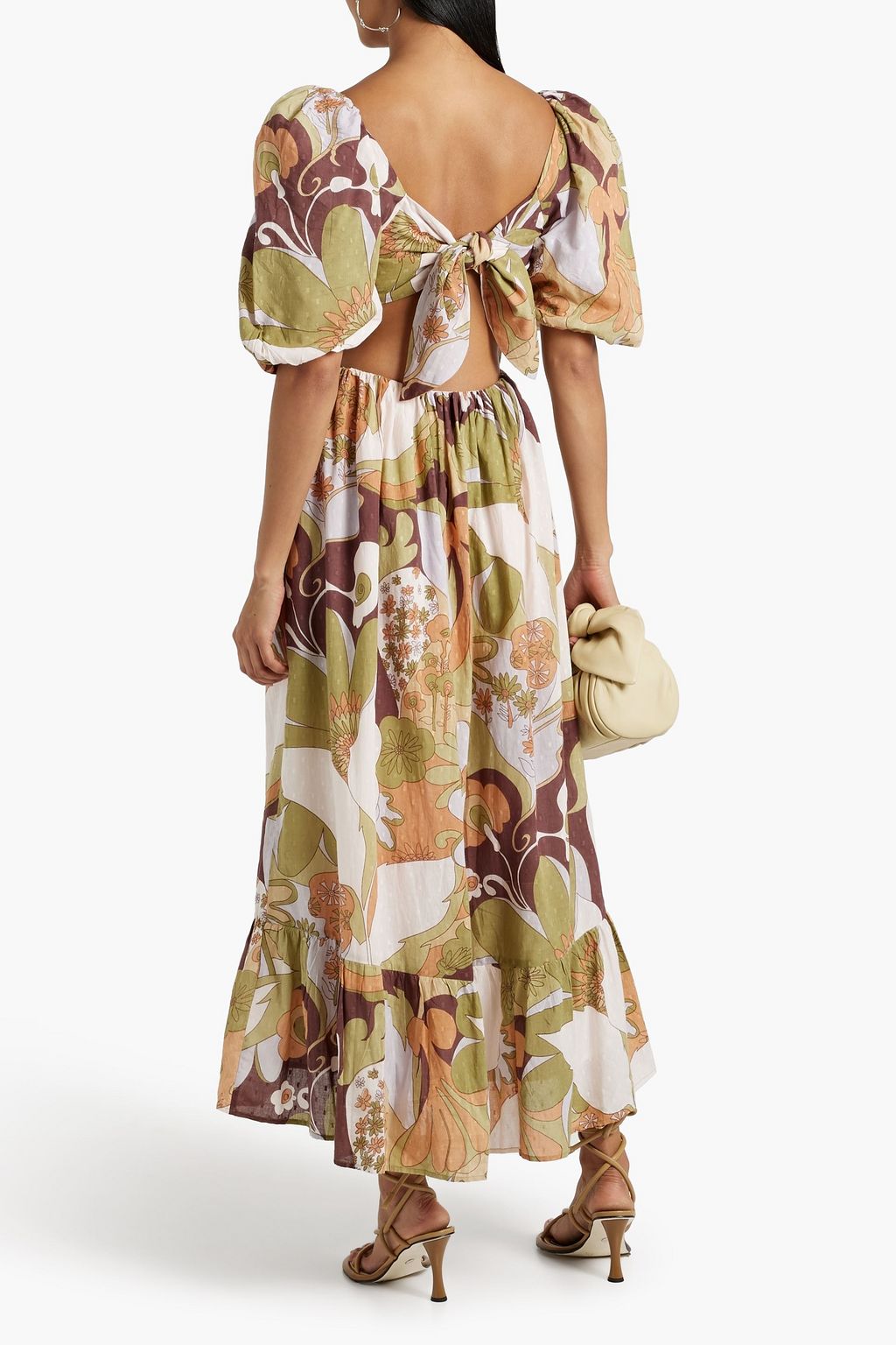 ANTIK BATIK Bahia printed fil coupé cotton maxi dress