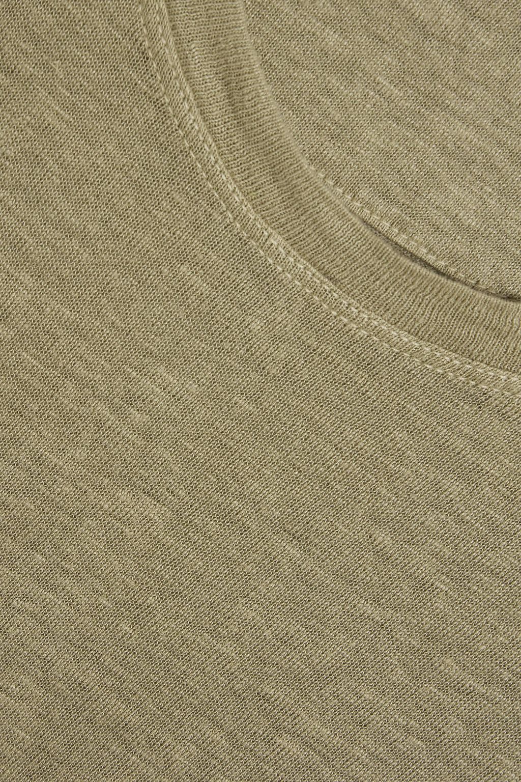 120% LINO Linen and cotton-blend jersey T-shirt