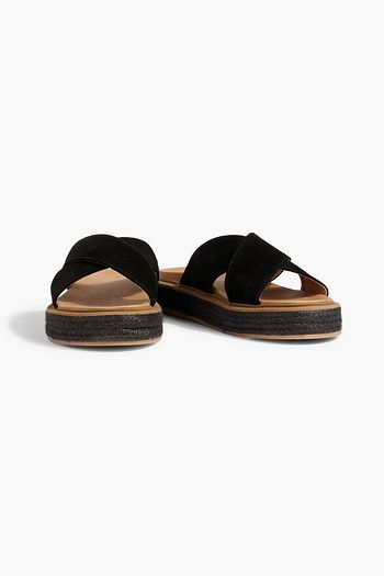 Black espadrille sandals (kids) – Taniasboutique