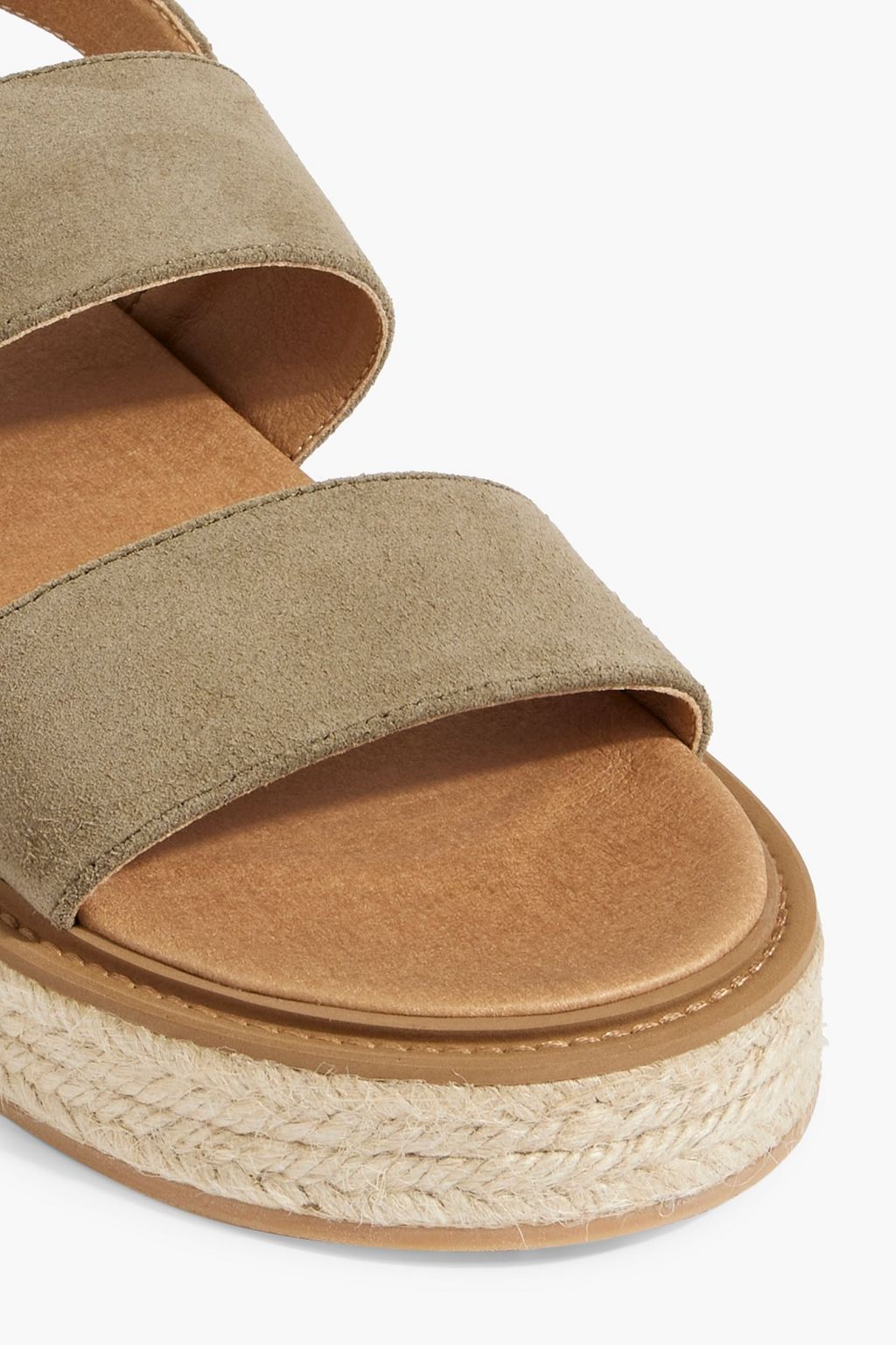 IRIS & INK Naya suede espadrille slingback sandals