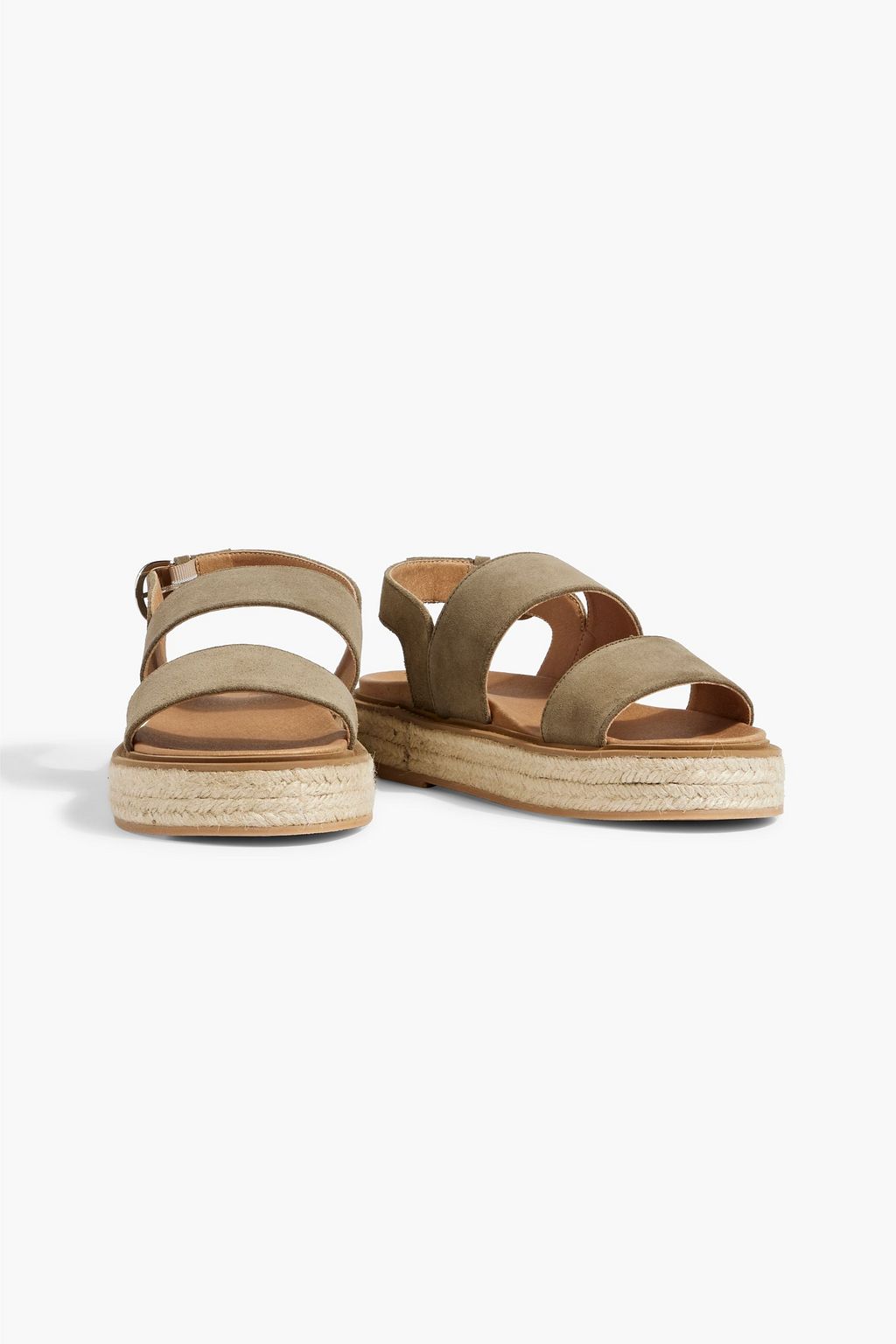IRIS & INK Naya suede espadrille slingback sandals
