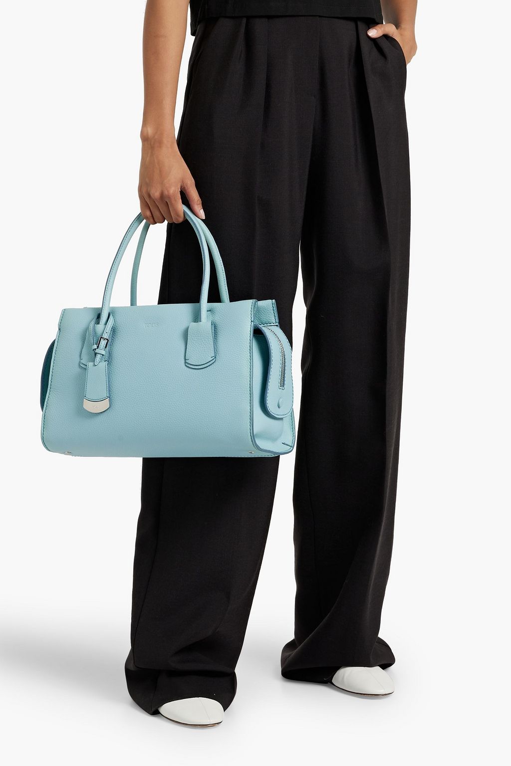 TOD'S Pebbled-leather tote