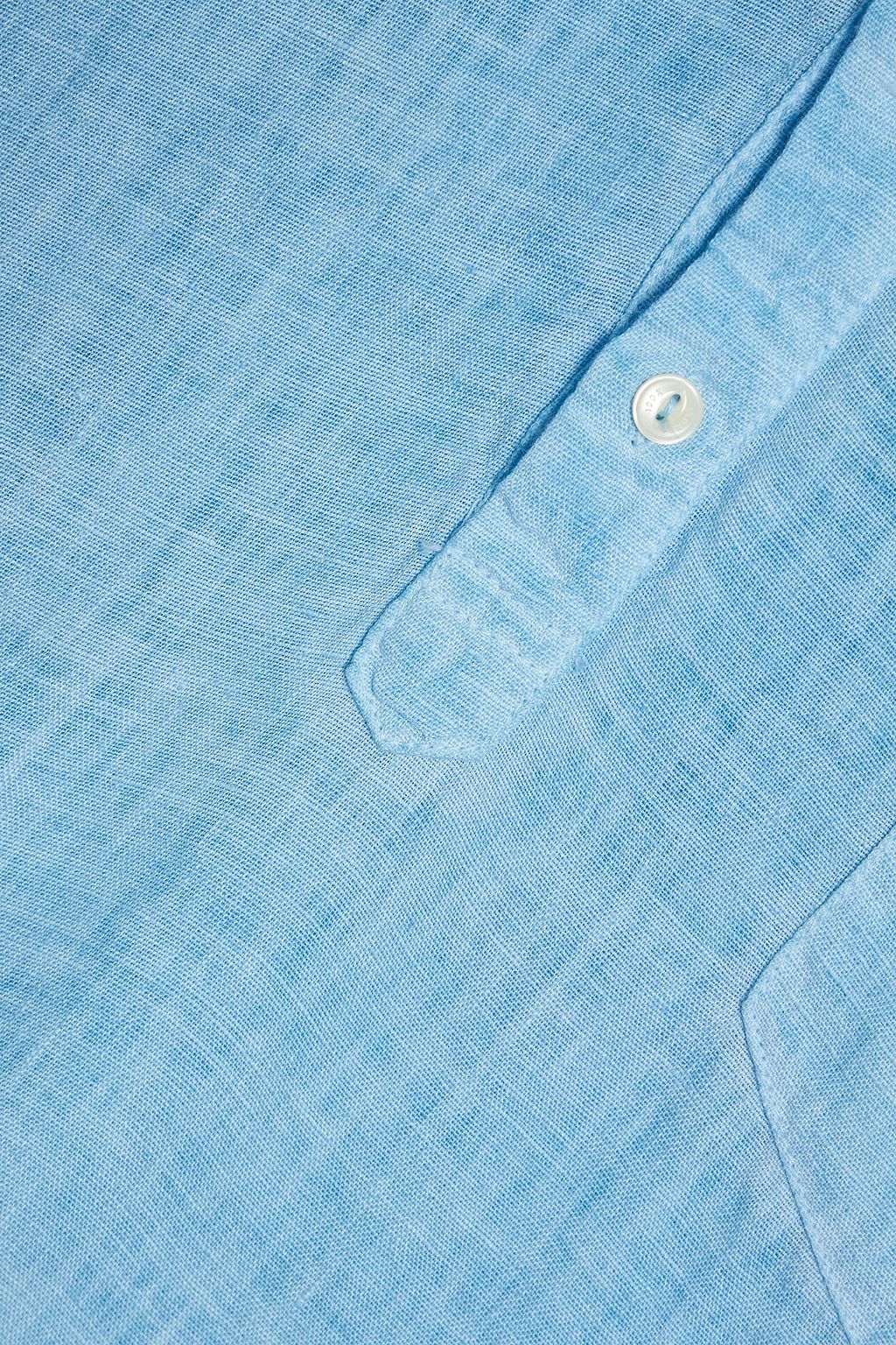 120% LINO Jersey-paneled slub linen shirt
