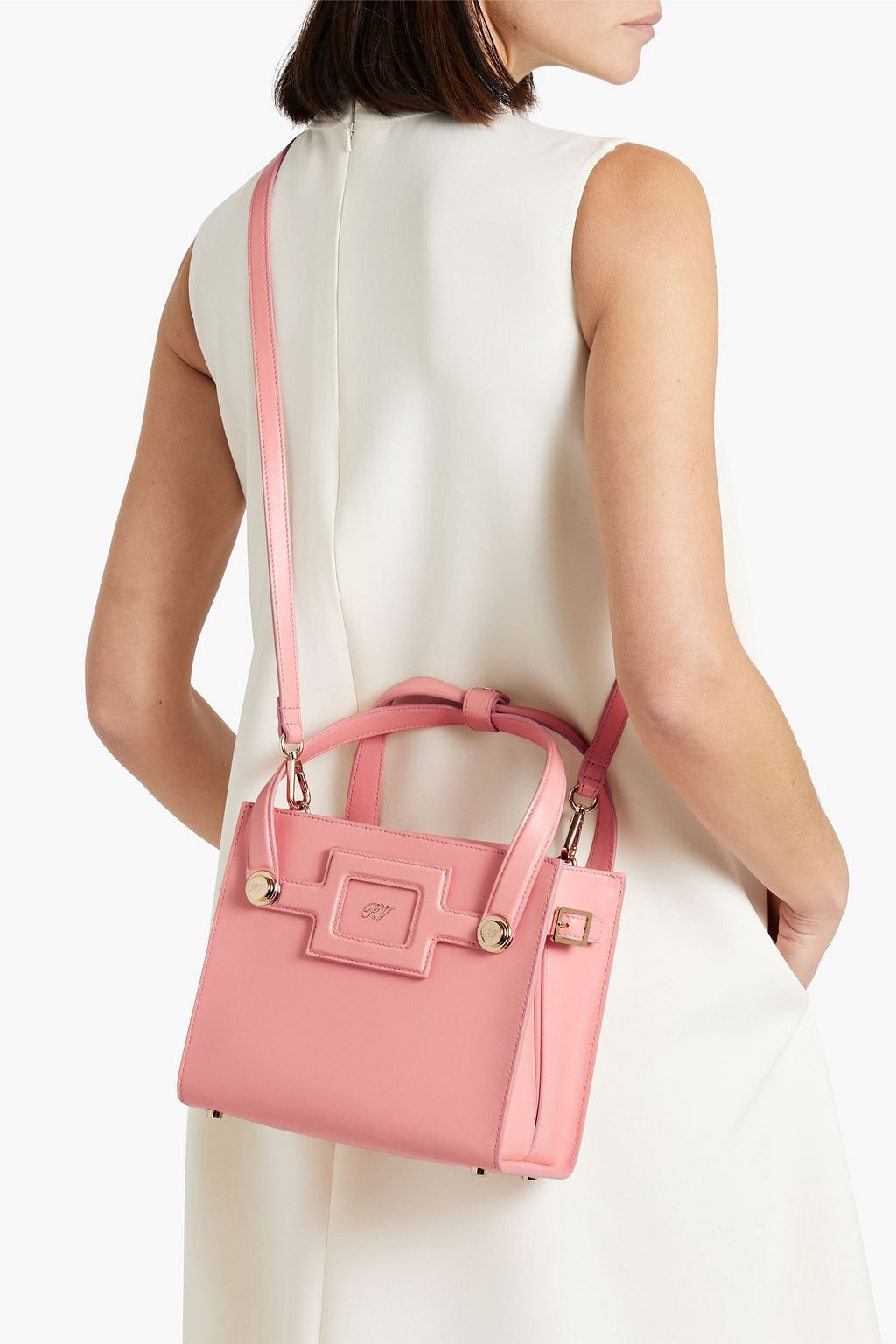ROGER VIVIER Viv Sellier Small leather tote