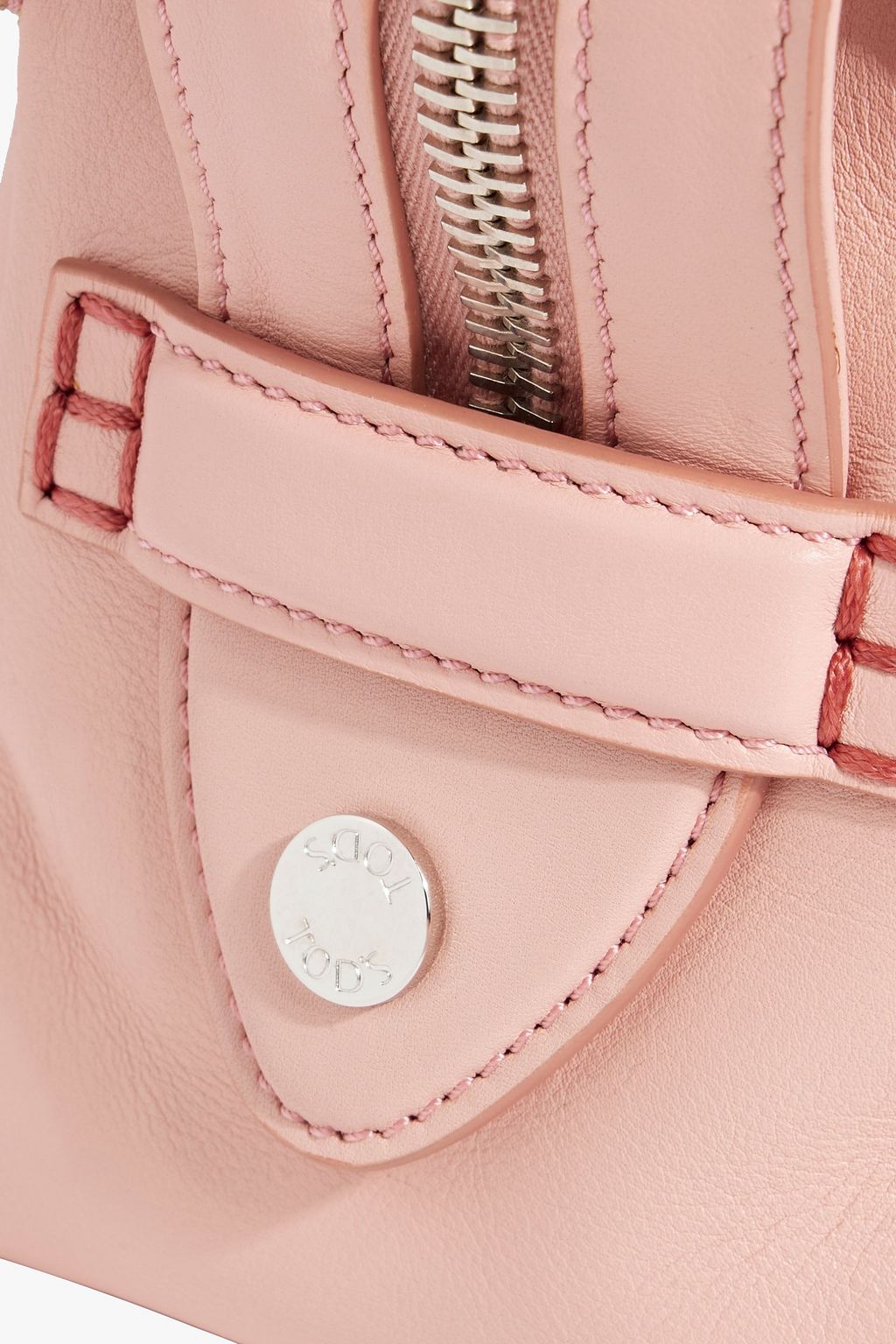 TOD'S Bauletto Zip Micro leather tote