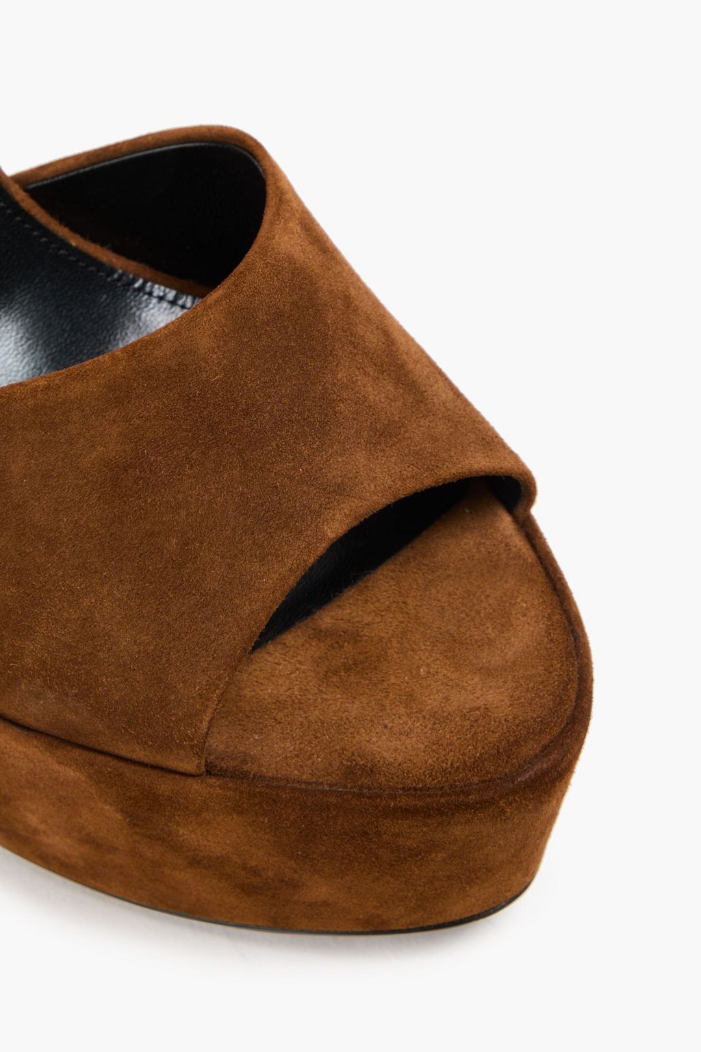 SAINT LAURENT Jodie suede platform sandals