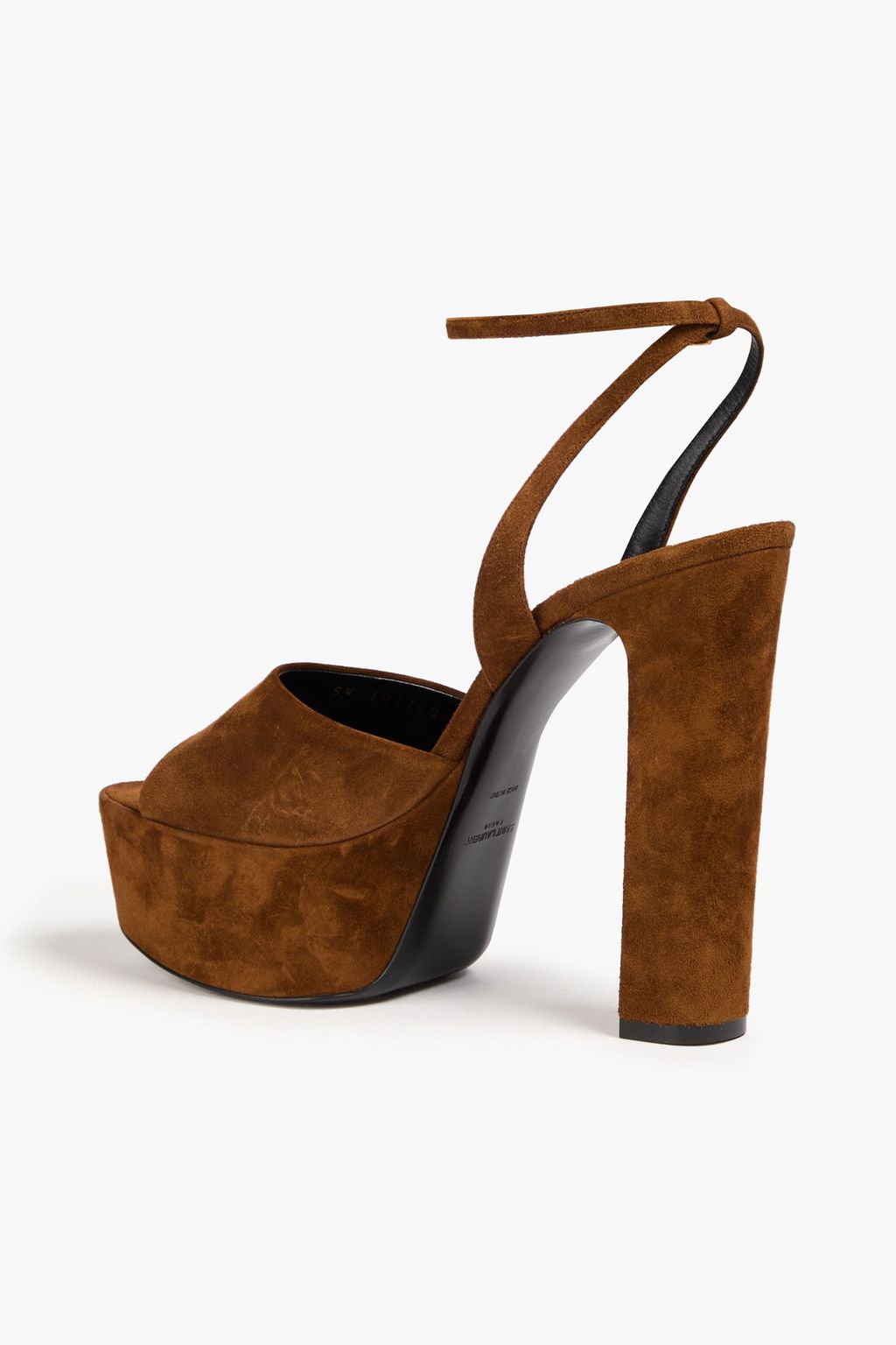 SAINT LAURENT Jodie suede platform sandals