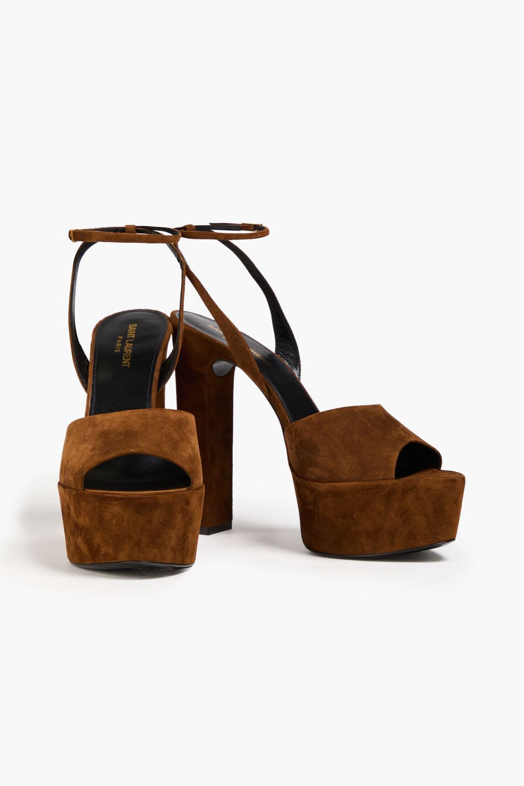 SAINT LAURENT Jodie suede platform sandals