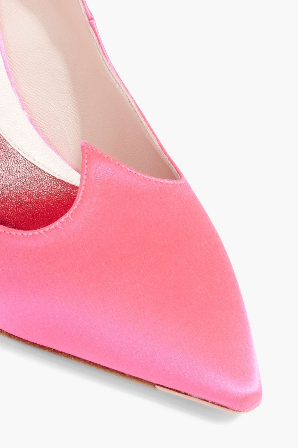 ROGER VIVIER I Love Vivier neon satin pumps