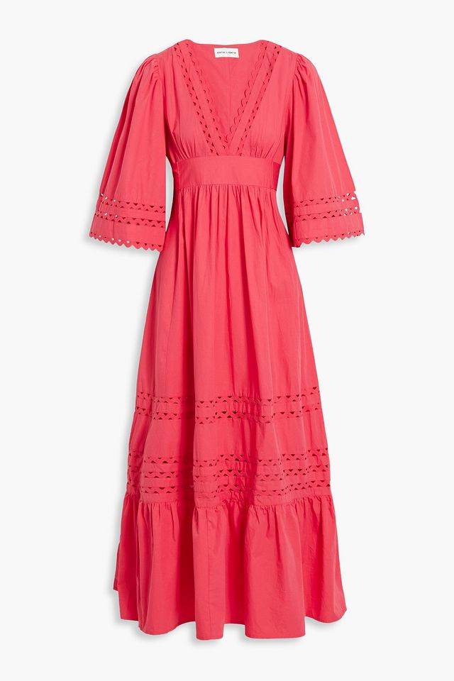 Roda tiered cotton-poplin maxi dress