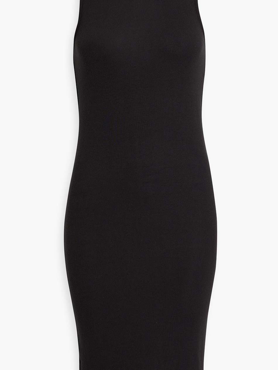 ribbed stretch-modal turtleneck dress