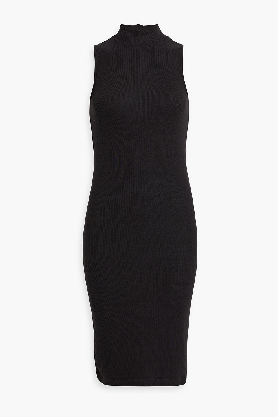 Atm Anthony Thomas Melillo Ribbed Stretch-modal Dress In Black