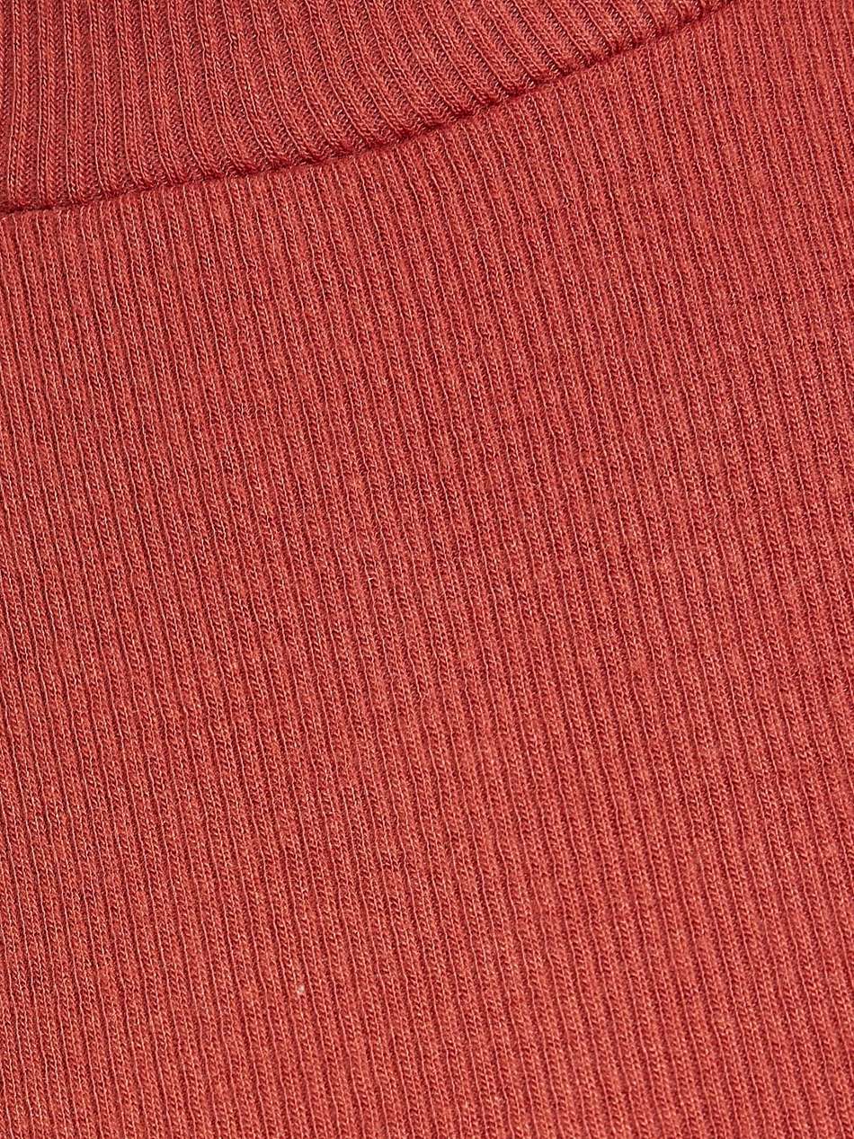 ribbed stretch-modal turtleneck dress