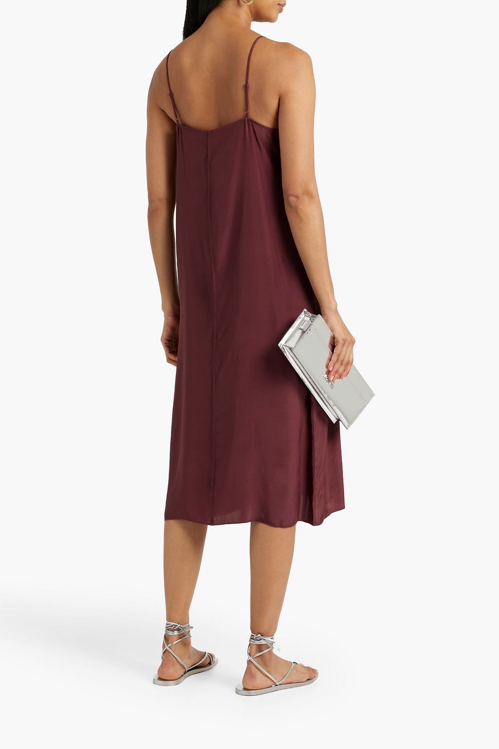 ATM ANTHONY THOMAS MELILLO Silk-charmeuse midi slip dress