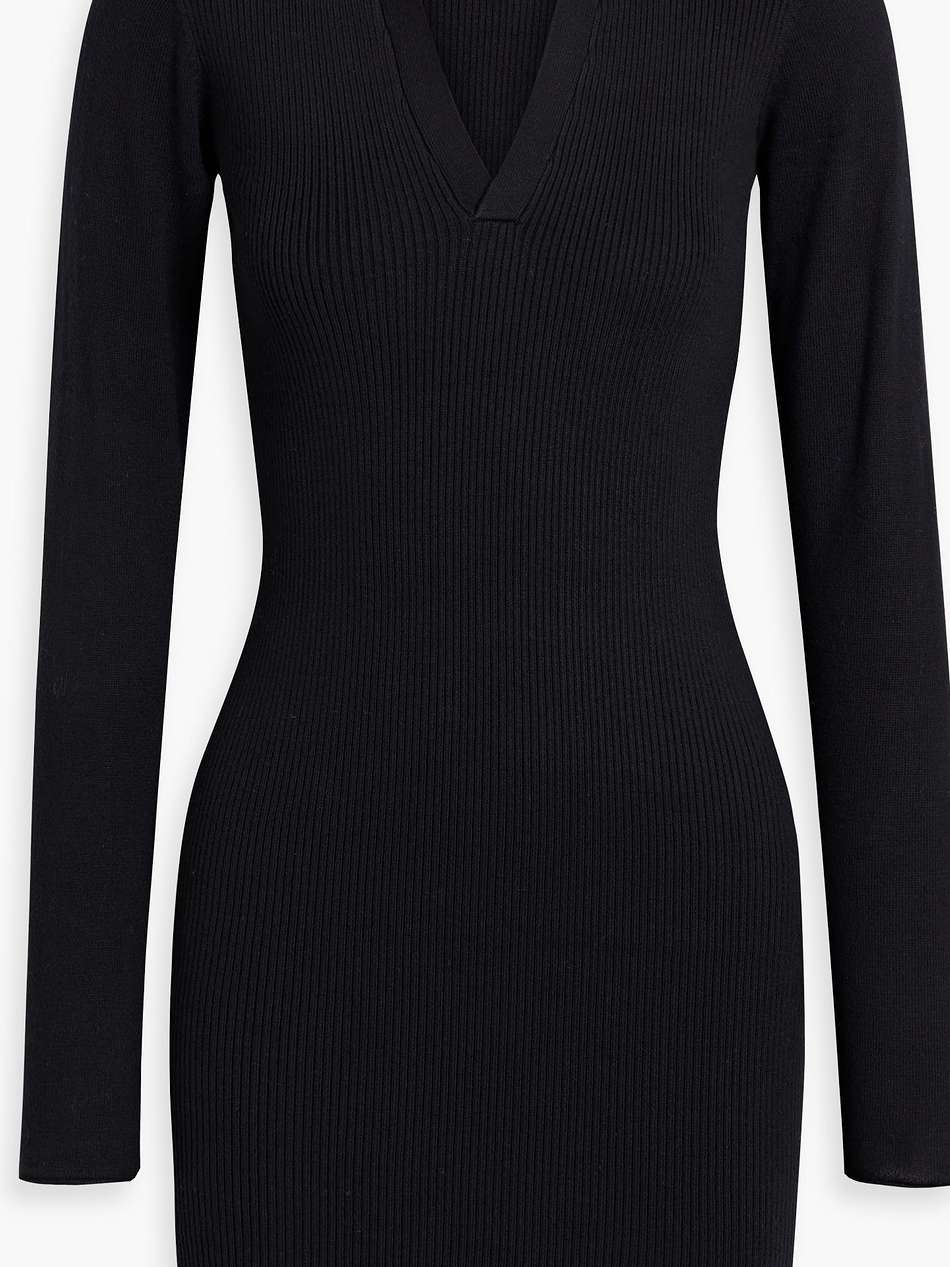 cotton and cashmere-blend mini dress