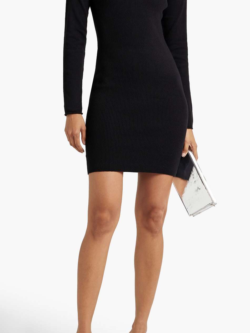 cotton and cashmere-blend mini dress