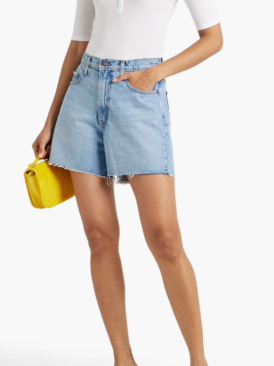 ribbed stretch-modal jersey top