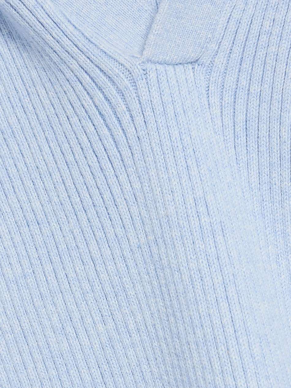ribbed cotton and cashmere-blend mini dress
