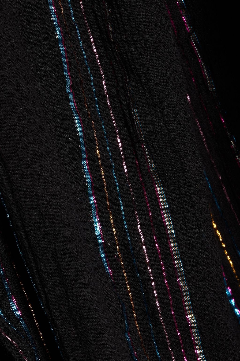 ANTIK BATIK Mimi metallic striped cotton-blend gauze jumpsuit