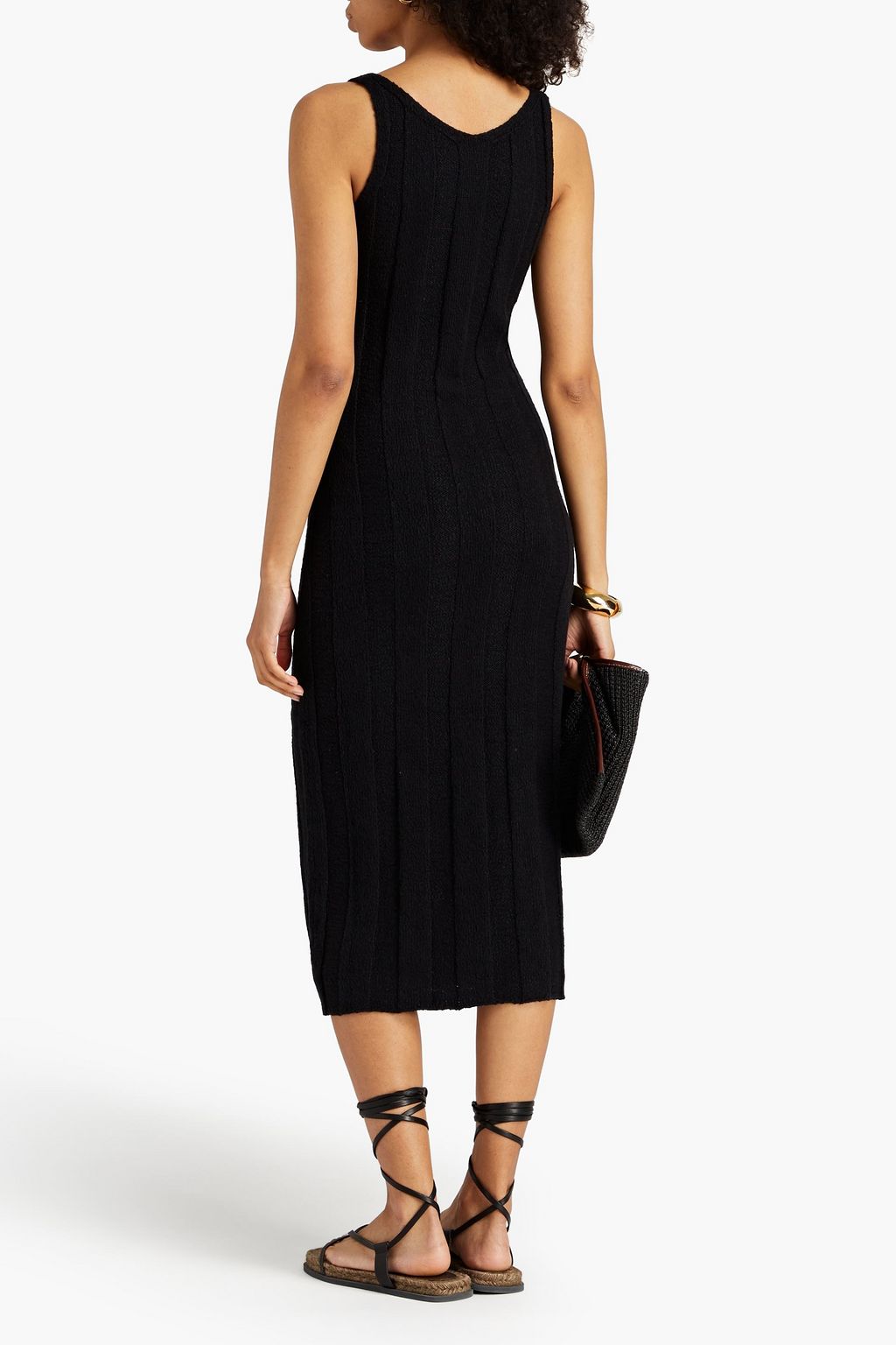 BY MALENE BIRGER Harlee ribbed cotton-blend midi dress