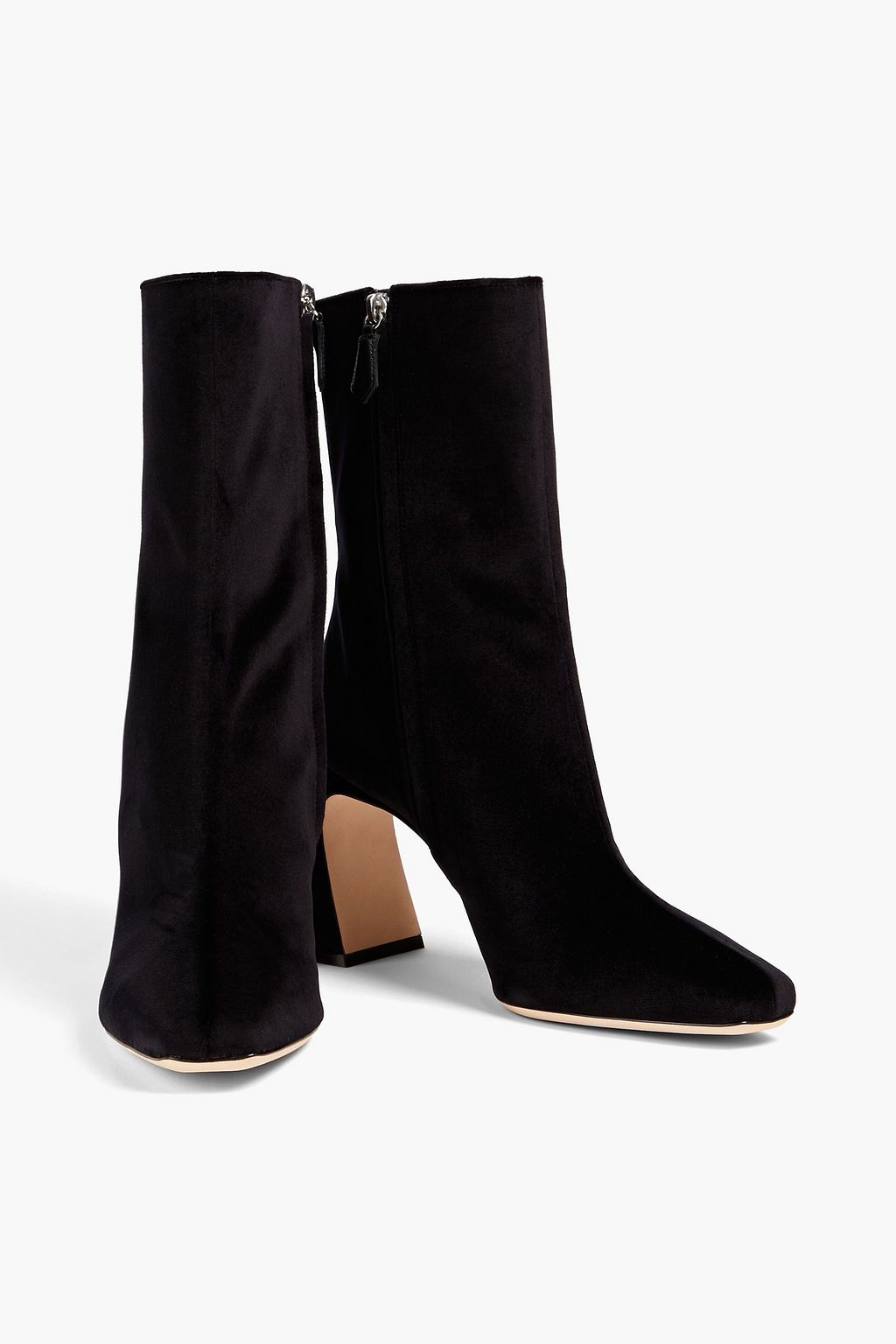 ALBERTA FERRETTI Velvet ankle boots